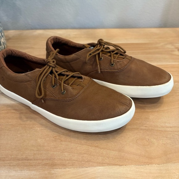 Youth Unisex 7 Sperry Spinnaker Washable Boat Nautical Leather Brown Shoes - Picture 9 of 11